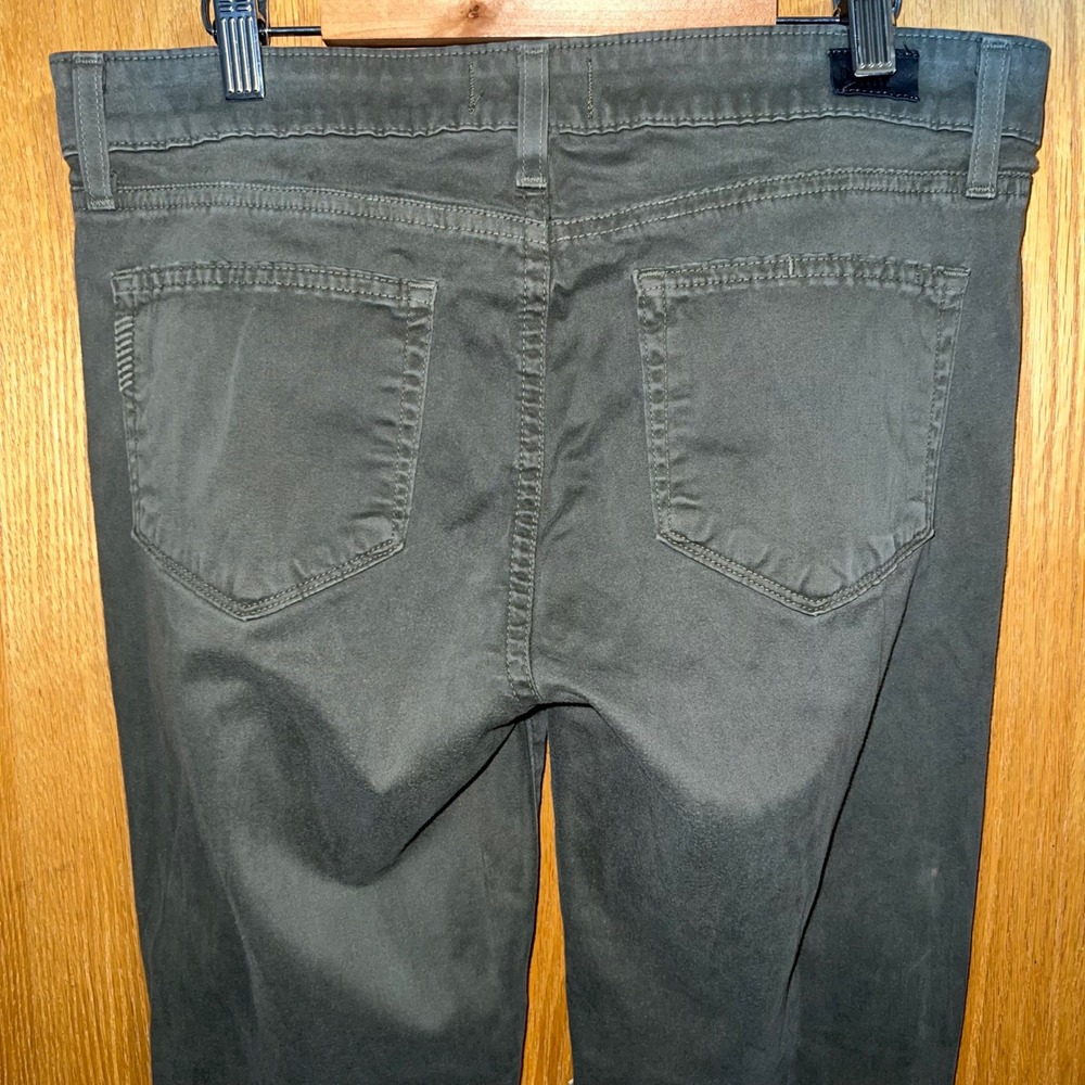 PAIGE Verdugo Ultra Skinny Pants Womens 30 Olive Green Mid Rise Stretch Trousers - Picture 5 of 8